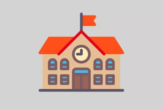 Icon of a school building