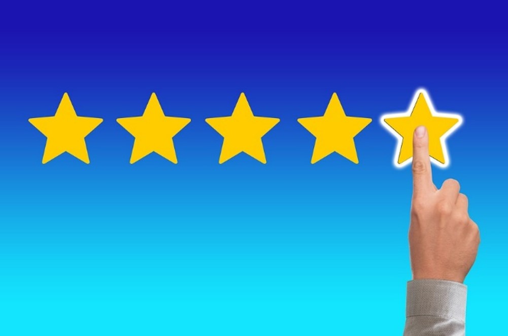 selecting 5 star rating