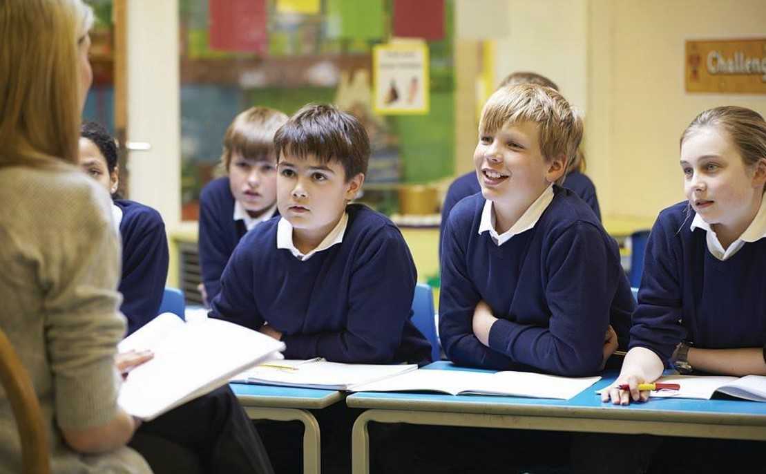 students listening to the teachers carefully