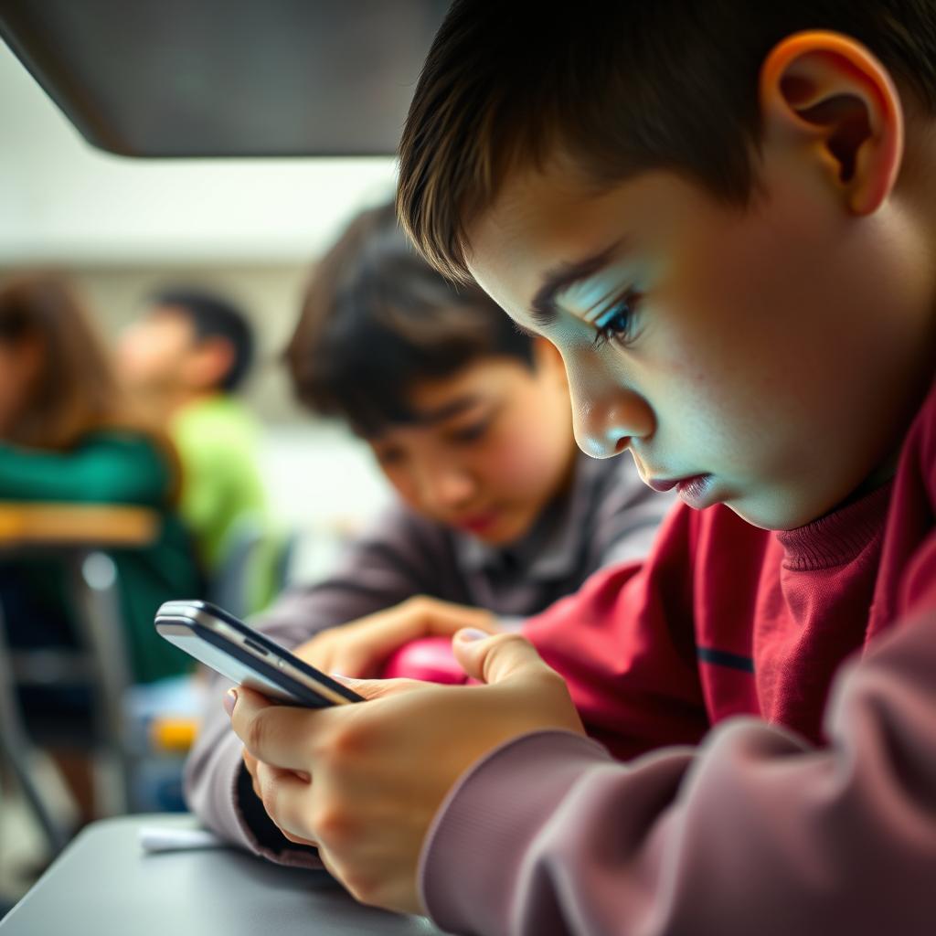 Student distracted by phone during class time Student distracted by phone during class time
