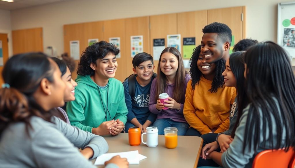 Teacher building positive relationships with students for better classroom management Teacher building positive relationships with students for better classroom management