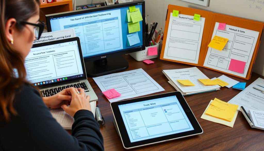 Teacher planning differentiated Project Based Learning activities