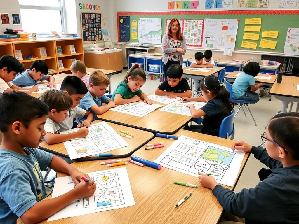 Students creating concept maps as a visual formative assessment activity Students creating concept maps as a visual formative assessment activity
