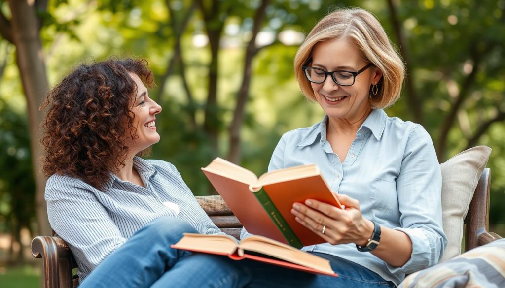 Teacher reading peacefully outdoors as a Self-Care recharging activity Teacher reading peacefully outdoors as a Self-Care recharging activity
