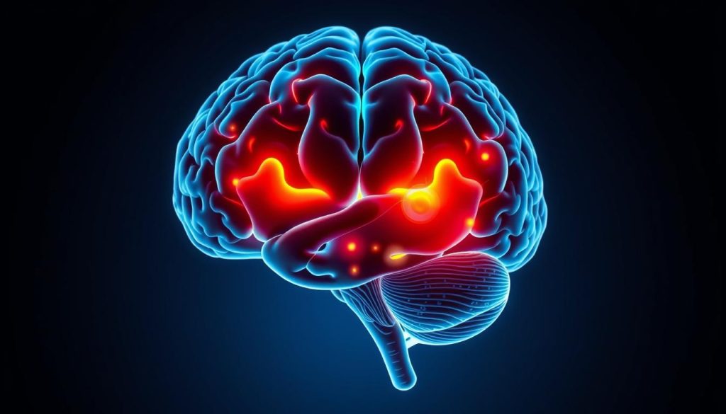 Brain scan showing emotional centers activating during learning Brain scan showing emotional centers activating during learning