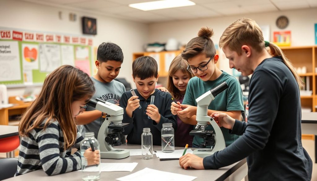 Students engaged in active learning demonstrating how students learn through hands-on activities Students engaged in active learning demonstrating how students learn through hands-on activities