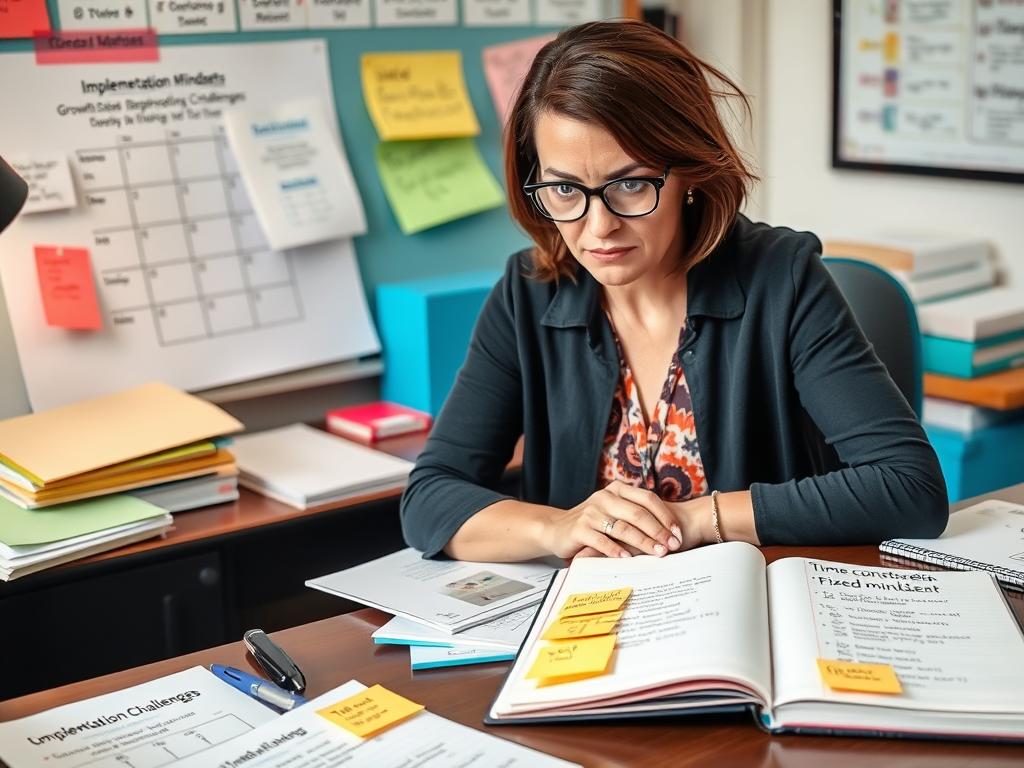 Teacher overcoming implementation challenges with 6 steps for teachers approach Teacher overcoming implementation challenges with 6 steps for teachers approach