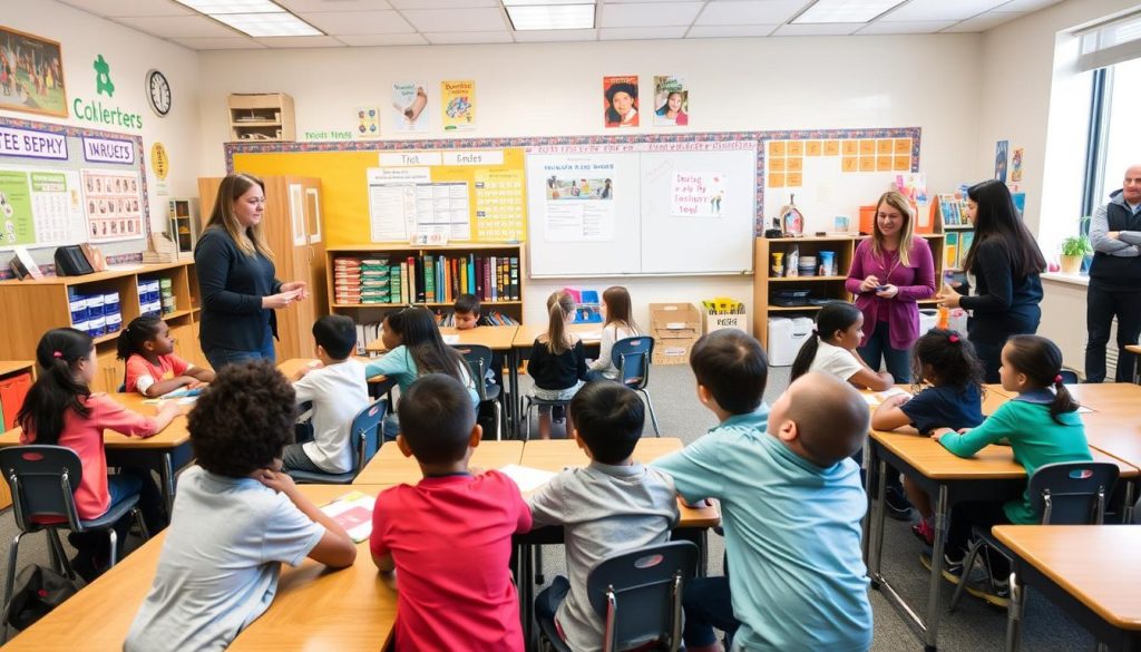 Teachers demonstrating station teaching as one of the effective strategies Teachers demonstrating station teaching as one of the effective strategies