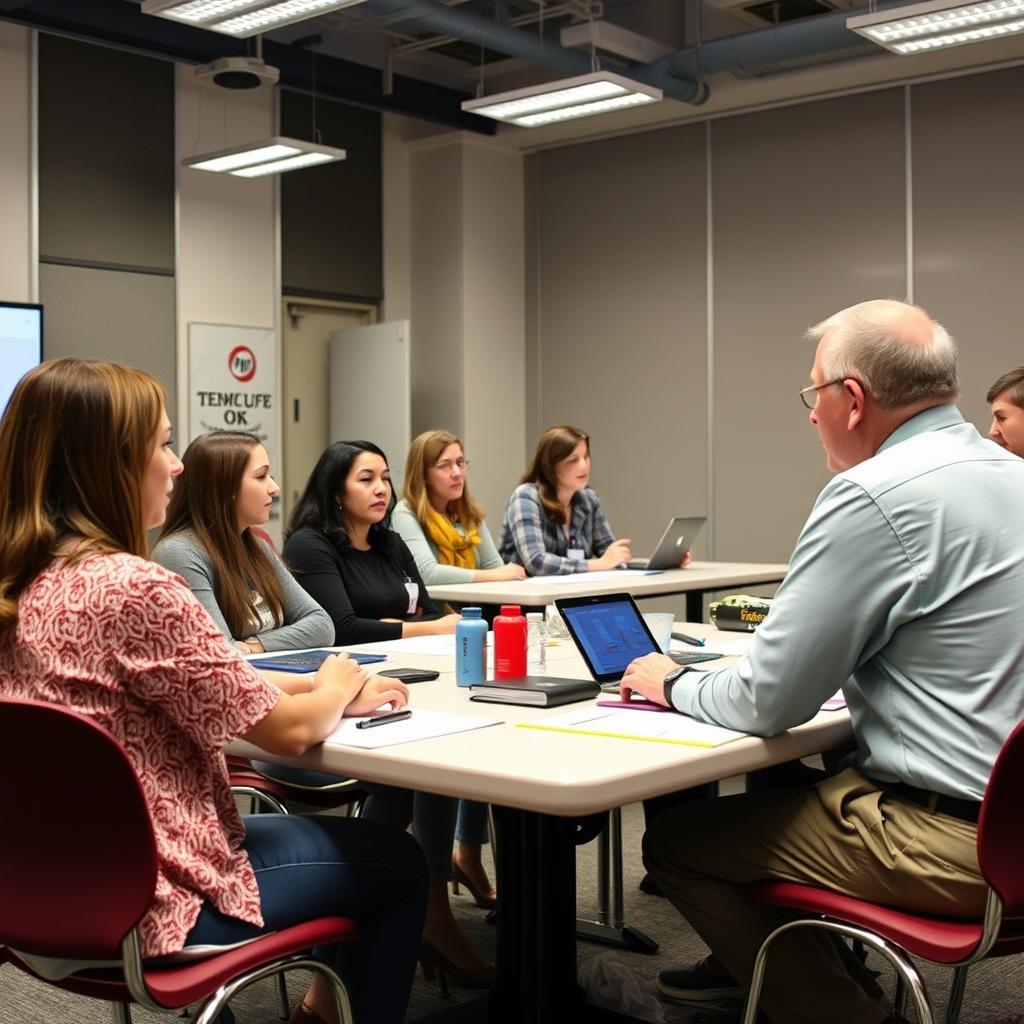 Teachers participating in formal co-teaching workshop to support student learning Teachers participating in formal co-teaching workshop to support student learning