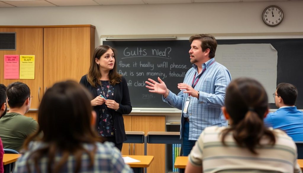 Two teachers seamlessly sharing instruction, demonstrating team teaching Models that Work Two teachers seamlessly sharing instruction, demonstrating team teaching Models that Work