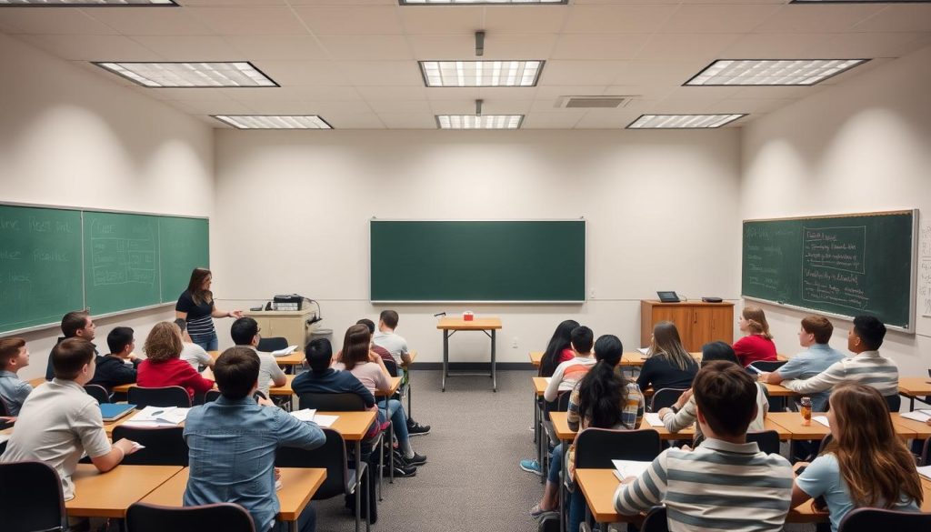Two teachers simultaneously instructing different halves of the classroom, demonstrating parallel teaching Models that Work Two teachers simultaneously instructing different halves of the classroom, demonstrating parallel teaching Models that Work