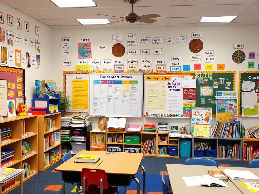 A language-rich classroom environment showing best practices for ELL instruction