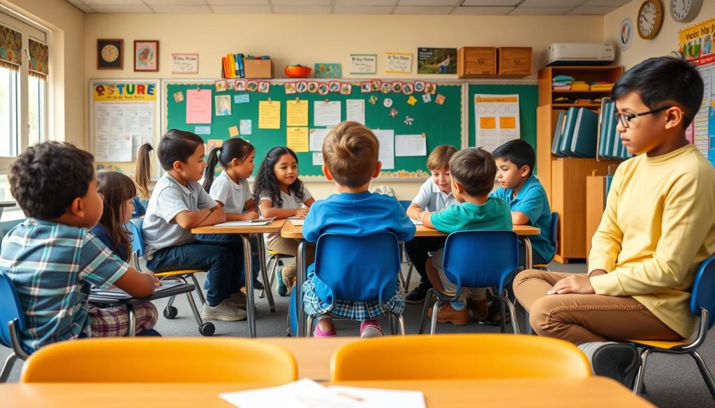 Positive classroom community reflecting effective implementation of discipline principles, showcasing the true meaning of discipline in education