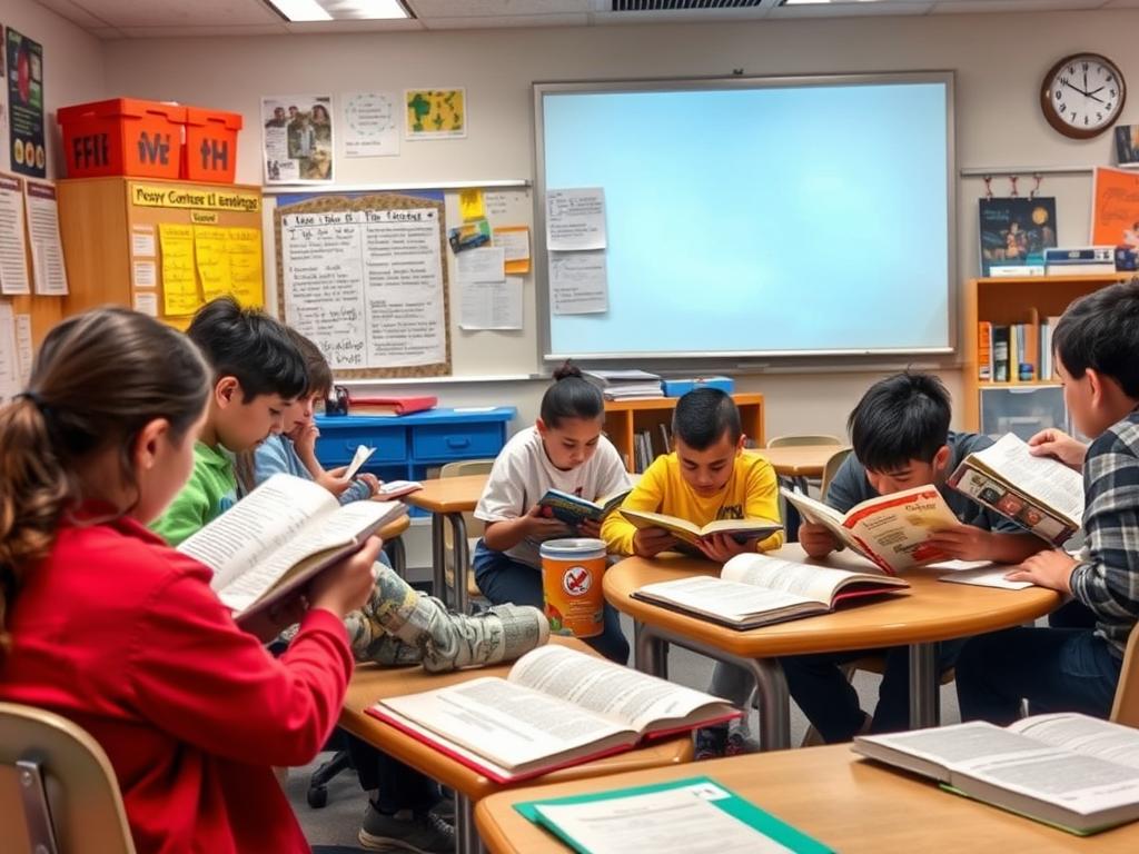Students reading and analyzing content-area texts while integrating standards from multiple subjects Students reading and analyzing content-area texts while integrating standards from multiple subjects