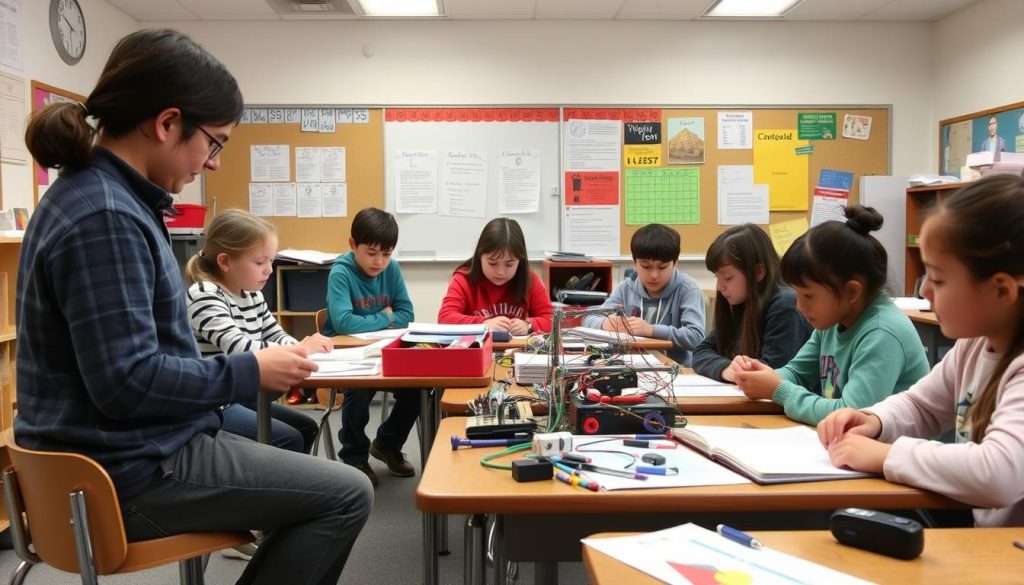 Students working on a long-term project demonstrating project-based learning for student success