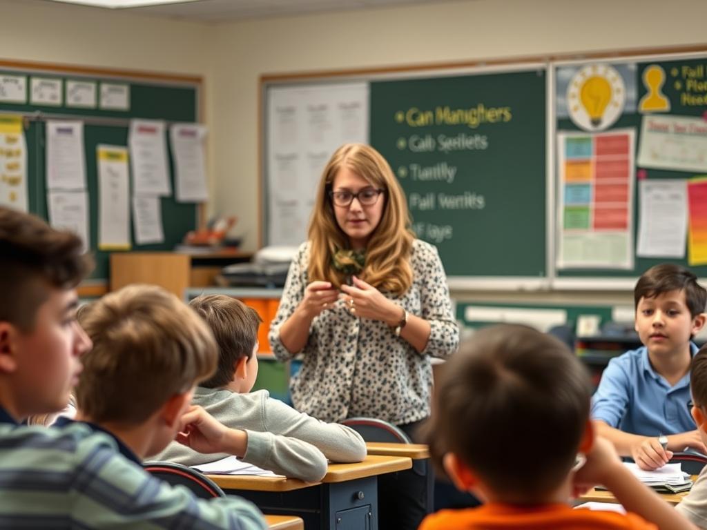 Teacher overcoming challenges while implementing effective classroom strategies