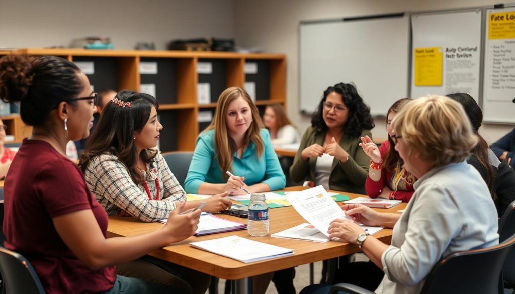 Teachers participating in a Love and Logic professional development workshop Teachers participating in a Love and Logic professional development workshop