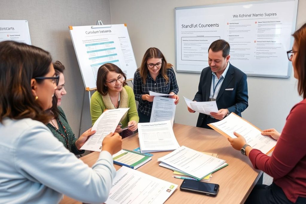 Teachers participating in professional development focused on Standards-Based Curriculum implementation