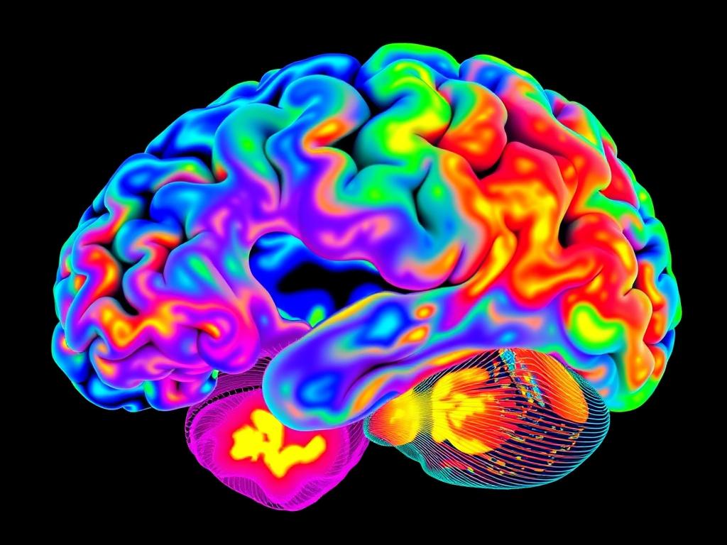 Brain scan showing neural activity during reading highlighting the importance of reading for brain development