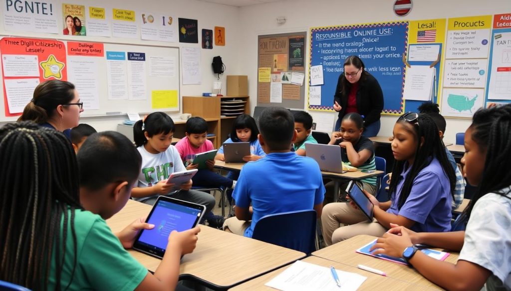 Students learning digital citizenship as part of a Safe Environment Model Students learning digital citizenship as part of a Safe Environment Model