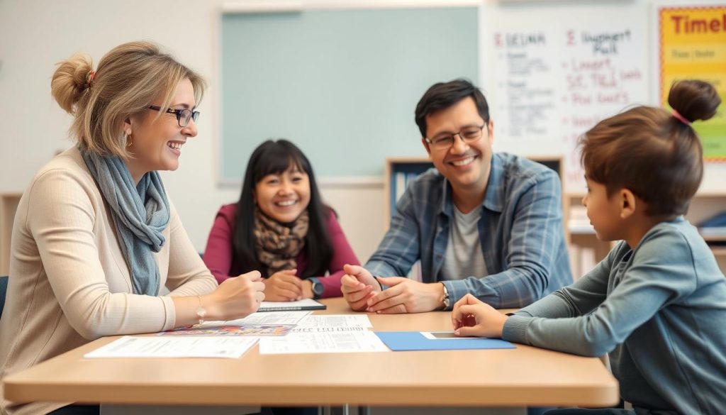 Teacher meeting with ELL family using interpreter - essential strategies for educators