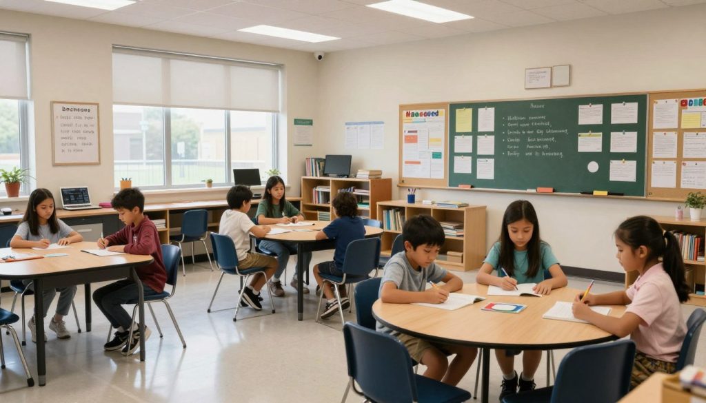 A well-designed classroom environment that promotes student engagement A well-designed classroom environment that promotes student engagement