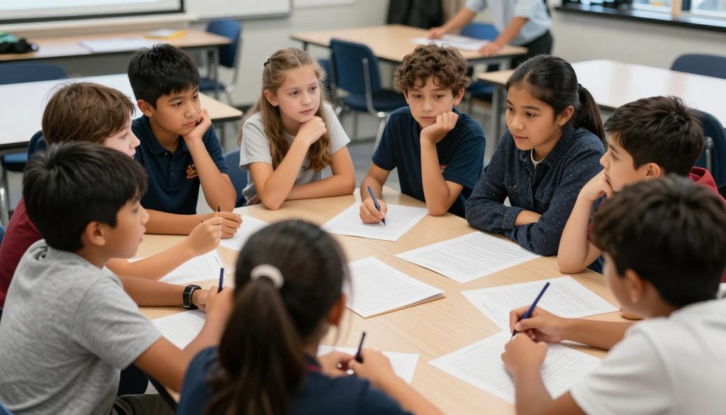 Diverse group of engaged students collaborating on a project, demonstrating the impact of increasing student engagement strategies