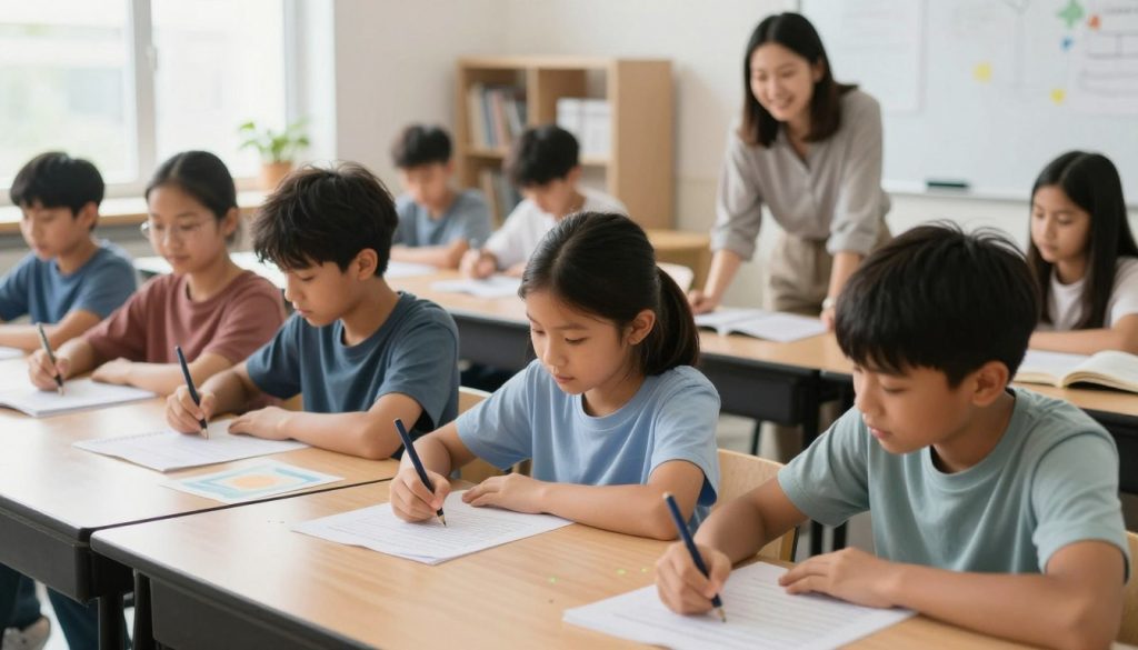 Engaged gifted students working on challenging projects Engaged gifted students working on challenging projects