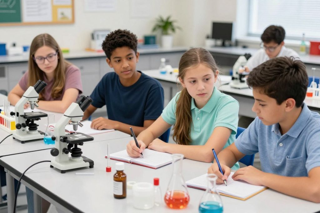 Students engaged in enrichment activities for gifted and talented learners