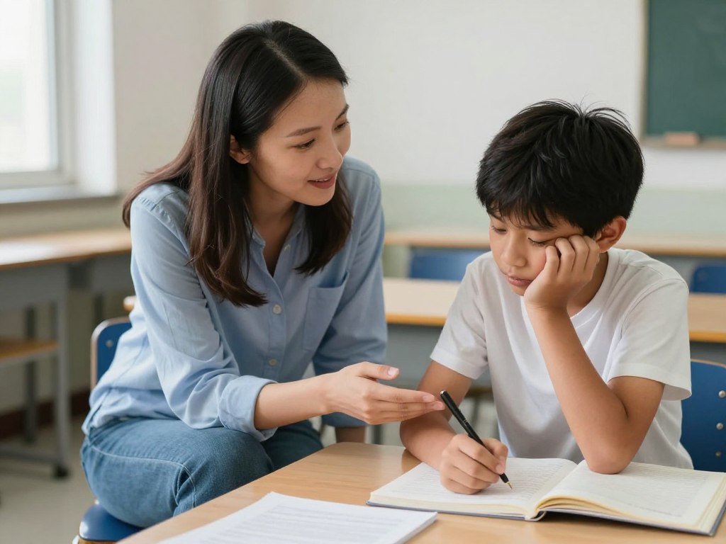 Teacher supporting the emotional needs of gifted and talented learners