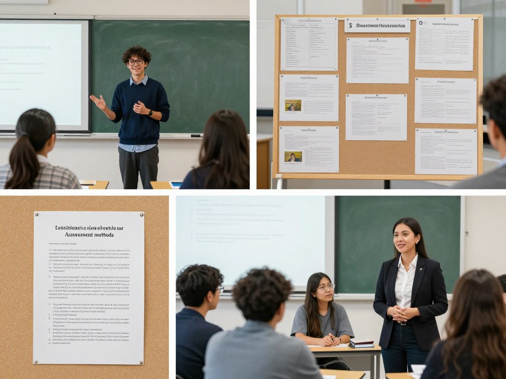 Various assessment methods in Planning with Understanding by Design